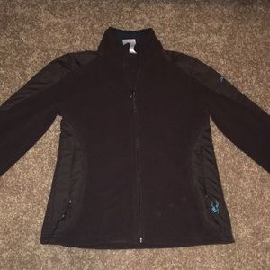 Women’s chocolate brown fleece spyder jacket